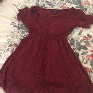 Maroon mini dress